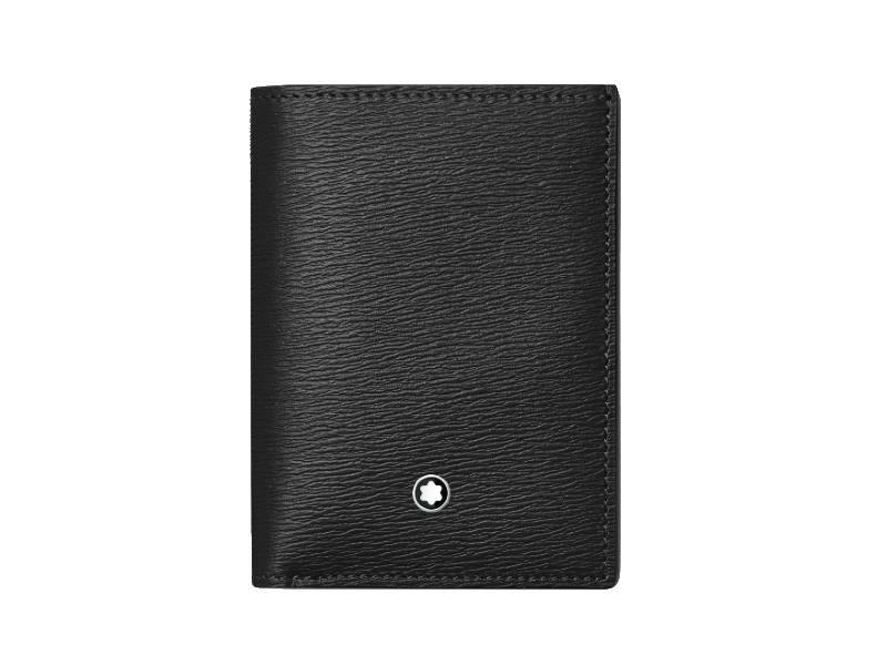 BLACK BUSINESS CARD HOLDER WITH BANKNOTE COMPARTMENT MEISTERSTUCK 4810 MONTBLANC 129251