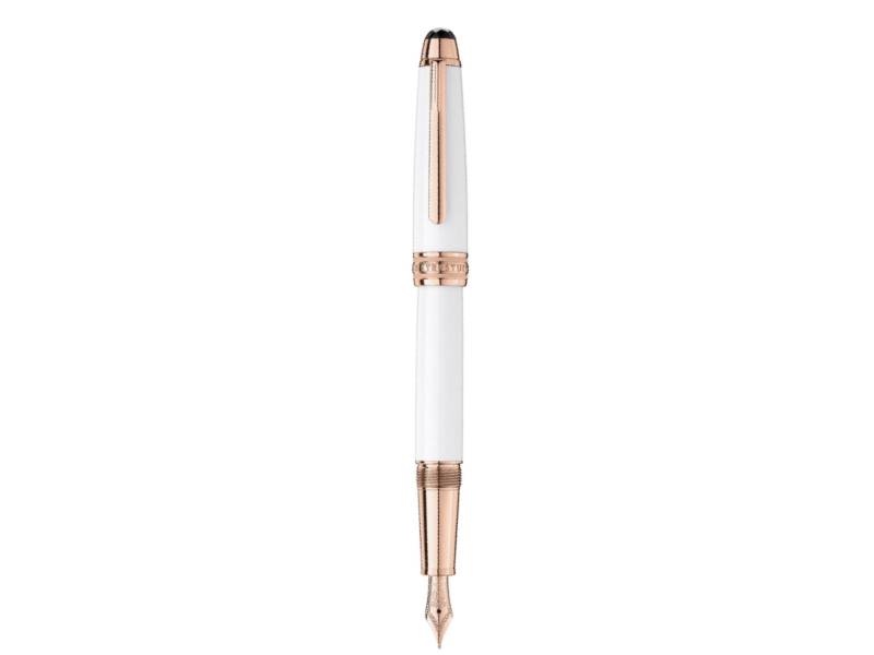 STILOGRAFICA CLASSIQUE WHITE SOLITAIRE RED GOLD COATED MEISTERSTUCK MONTBLANC 113323