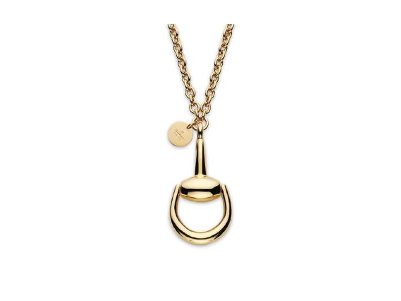 18KT YELLOW GOLD NECKLACE WITH PENDANT HORSEBIT GUCCI YBB153328001
