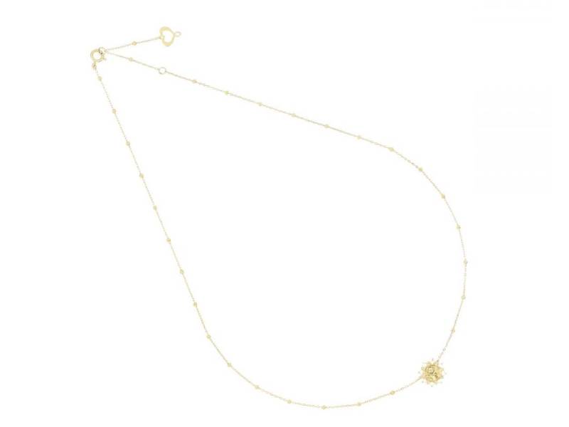 18KT YELLOW GOLD NECKLACE WITH ANGEL ANGEL MAMAN ET SOPHIE GCANGPS