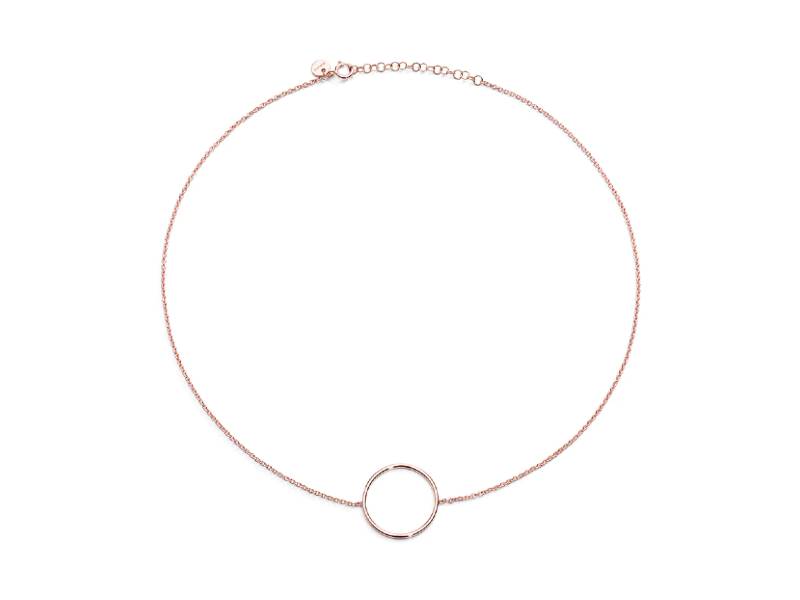 18KT ROSE GOLD NECKLACE CIRCLE BURATO CB478