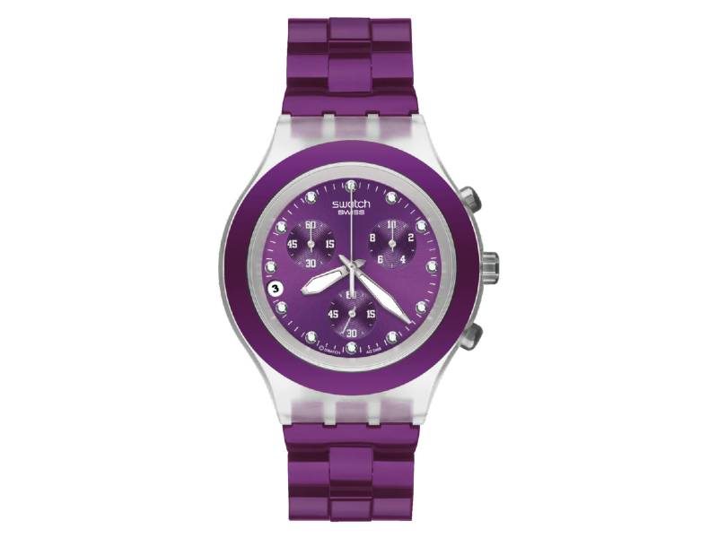 SWATCH CHRONO FULL BLOODED BLUEBERRY SCK4048AG