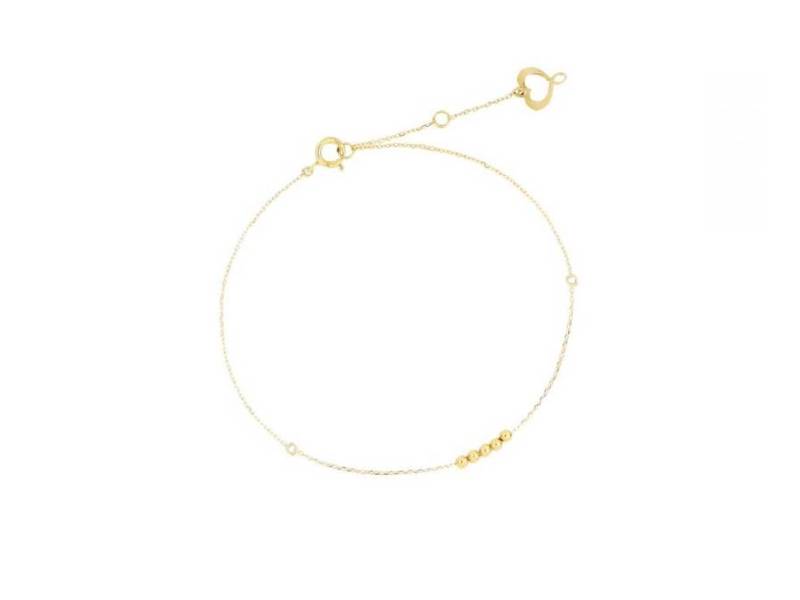 YELLOW GOLD BRACELET WITH FIVE SPHERES MAMAN ET SOPHIE BRSSO5SF