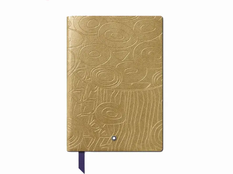 BLOCCO NOTE 146 HOMAGE TO GUSTAV KLIMT, COLORE ORO  A RIGHE MONTBLANC 132987