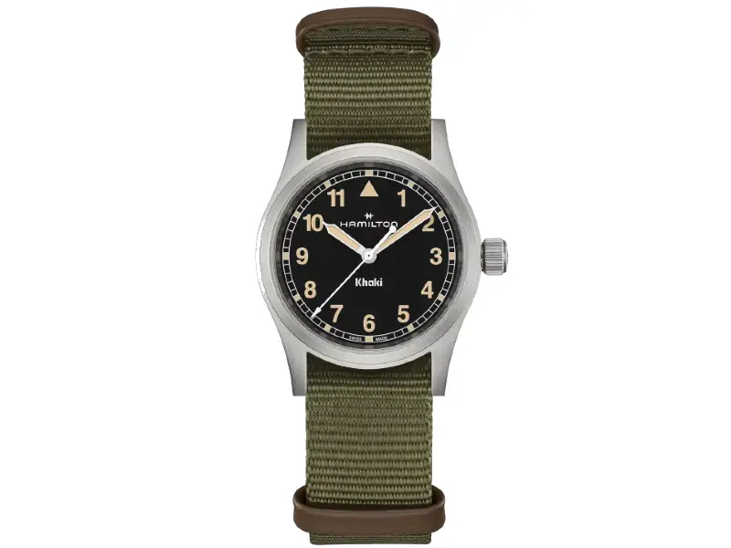 QUARTZ WATCH STEEL/FABBRIC KHAKI 33 MM HAMILTON H69301930