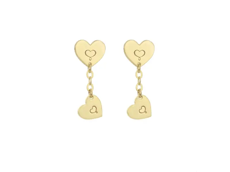 HEART SILVER EARRINGS ARCHIVE MAMAN ET SOPHIE ORARC422