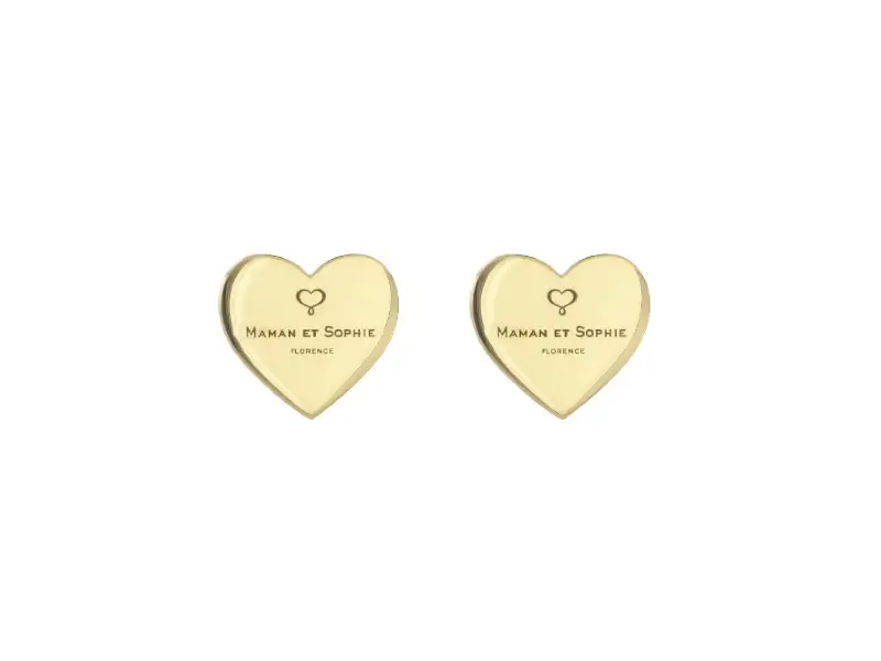 BIG HEART SILVER EARRINGS ARCHIVE MAMAN ET SOPHIE ORARC42G