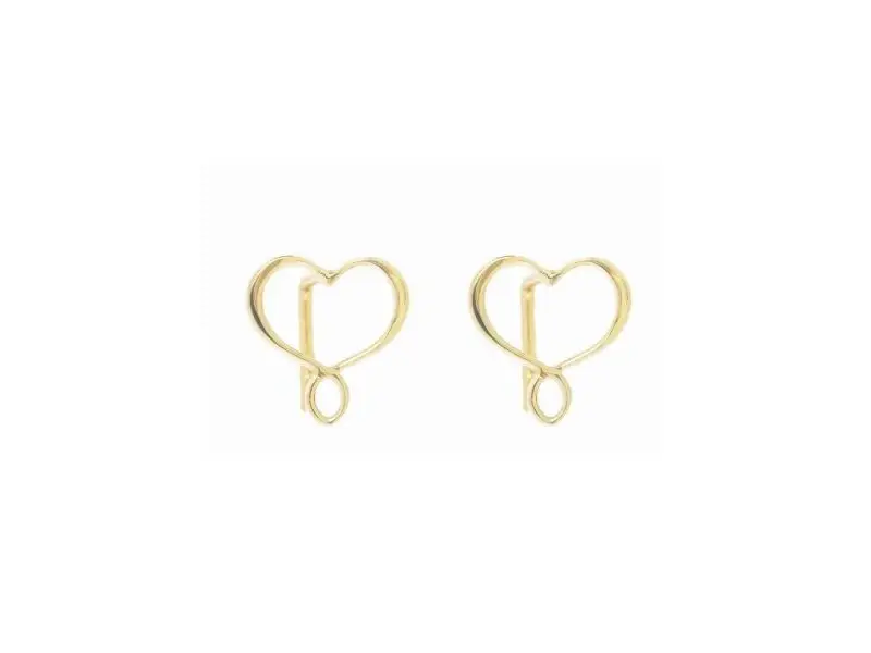 HEART SILVER EARRINGS LOGO MAMAN ET SOPHIE ORMES4GIC