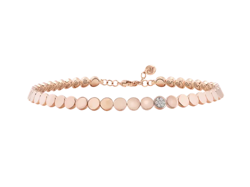 CHOKER ORO ROSA E DIAMANTI PAILLETTES CHANTECLER 43119