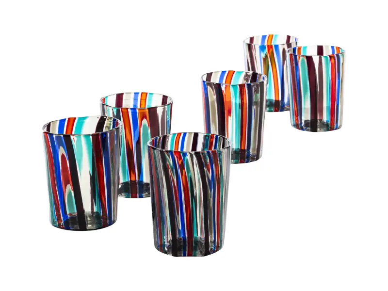 SET OF 6 GLASSES GIO PONTI VENINI 304.05