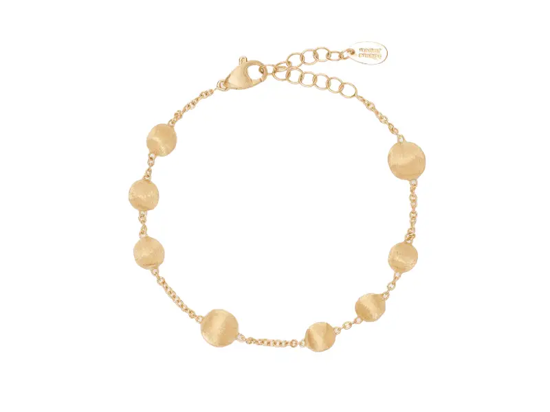 18KT YELLOW GOLD BRACELET WITH IRREGULAR BEADS AFRICA MARCO BICEGO BB2830