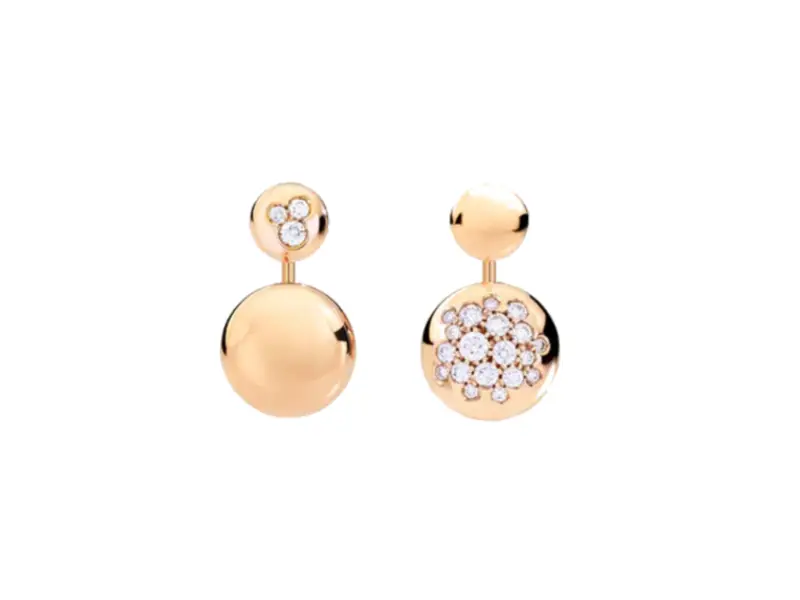 18KT ROSE GOLD EARRINGS WITH DIAMONDS GLAMOUR DADA ARRIGONI DGL09ORRRDI