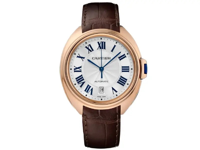 MEN'S AUTOMATIC WATCH ROSE GOLD/LEATHER CLE' CARTIER WGCL0004