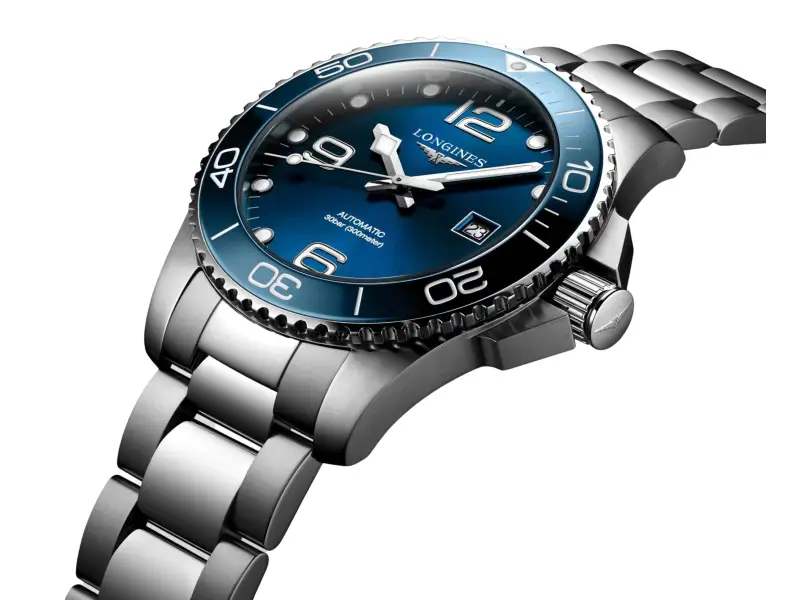 OROLOGIO UOMO AUTOMATICO ACCIAIO/ACCIAIO LUNETTA CERAMICA HYDROCONQUEST LONGINES L3.782.4.96.6