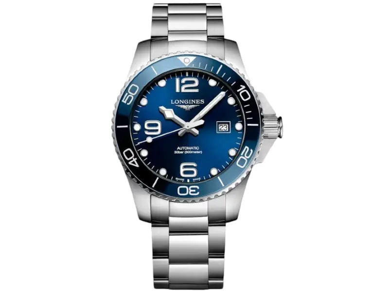 OROLOGIO UOMO AUTOMATICO ACCIAIO/ACCIAIO LUNETTA CERAMICA HYDROCONQUEST LONGINES L3.782.4.96.6