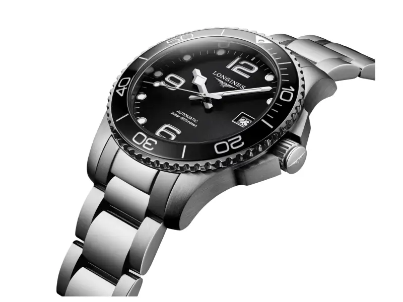 AUTOMATIC MEN'S WATCH STAINLESS STEEL/ STAINLESS STEEL CERAMIC BEZEL HYDROCONQUEST LONGINES L3.780.4.96.6