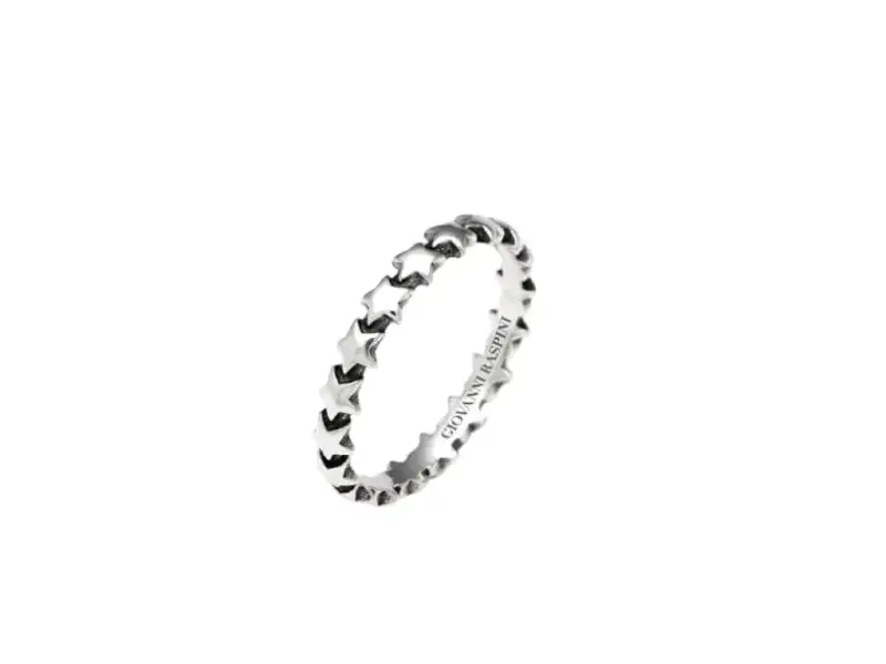 STARS SILVER RING GIOVANNI RASPINI 12247