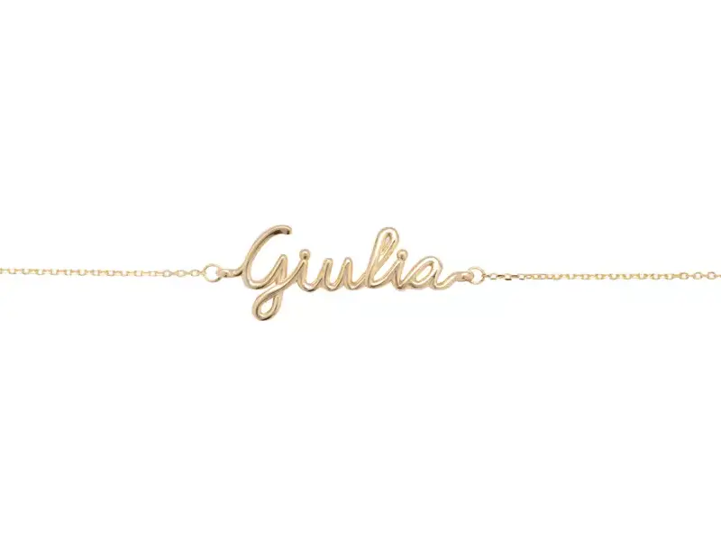 BRACCIALE IN ORO GIALLO 9KT NAMES GIULIA ITS ME BR/GIULIA