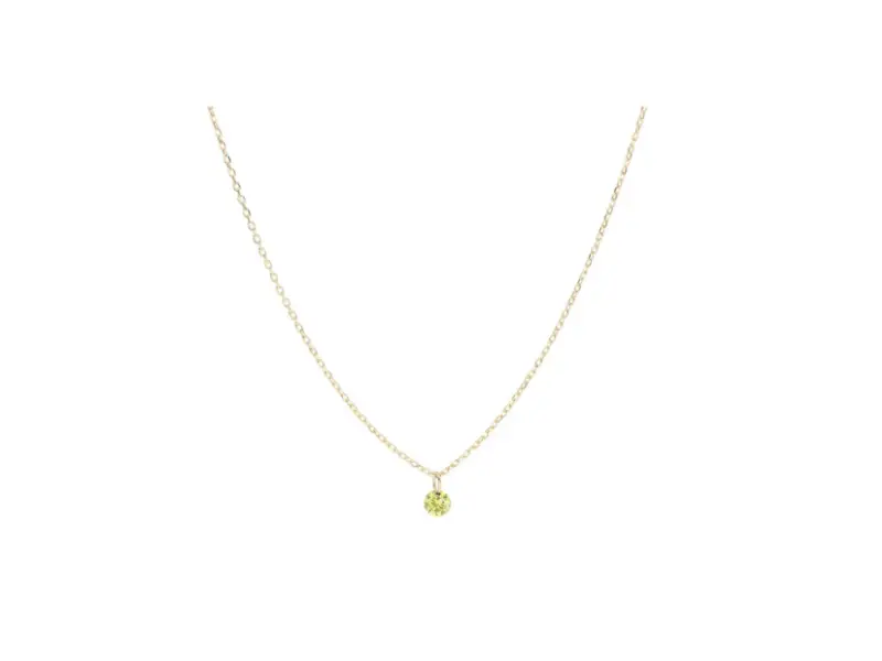 18KT YELLOW GOLD NECKLACE WITH 0.07 CT YELLOW DIAMOND DIAMANTE NUDO MAMAN ET SOPHIE GCNUD07GI