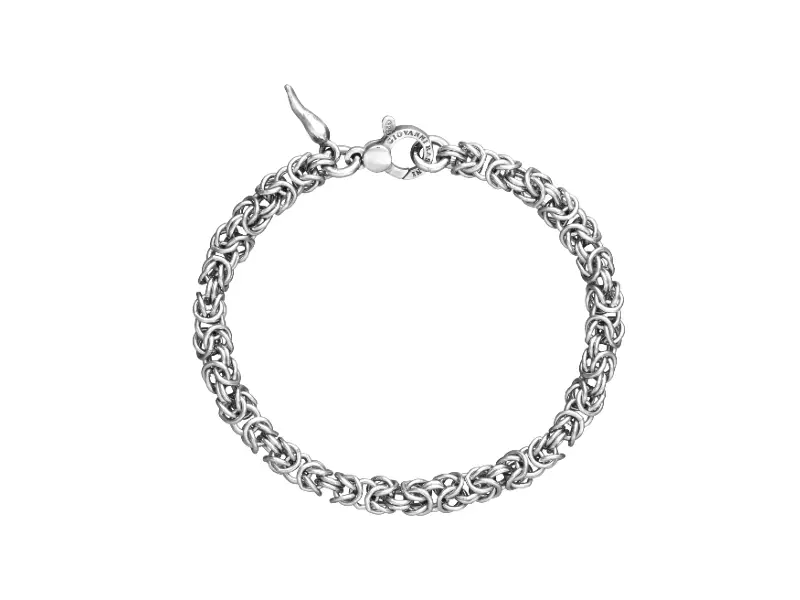 SILVER BRACELET MINI BYZANTINE CHAIN GIOVANNI RASPINI 12319