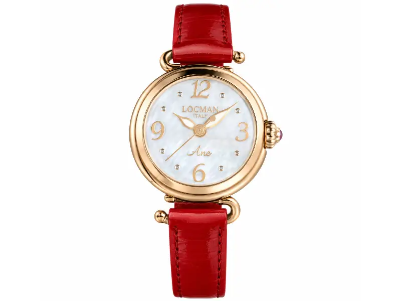 OROLOGIO DONNA QUARZO PVD ROSA ACCIAIO PELLE AMO LOCMAN 0701R14R-RGMWRGPW