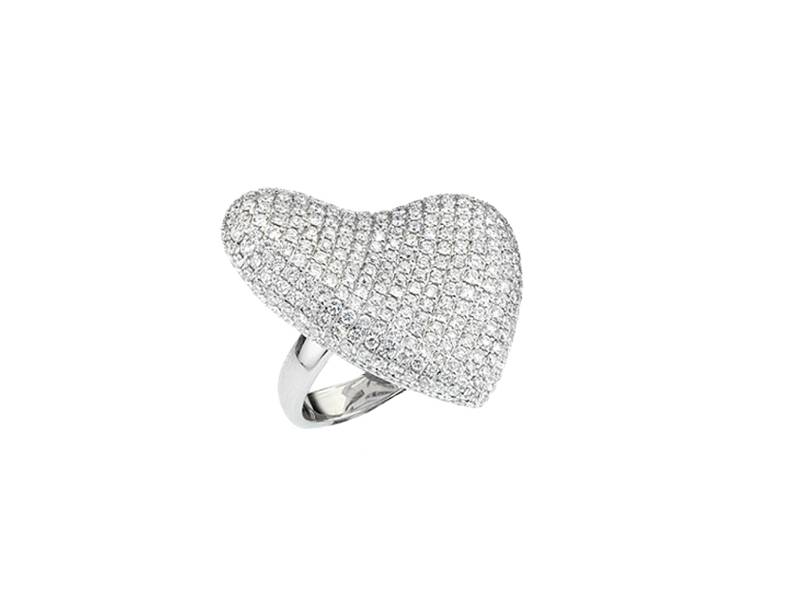 ANELLO CUORE ORO BIANCO E DIAMANTI GAVELLO 7670626