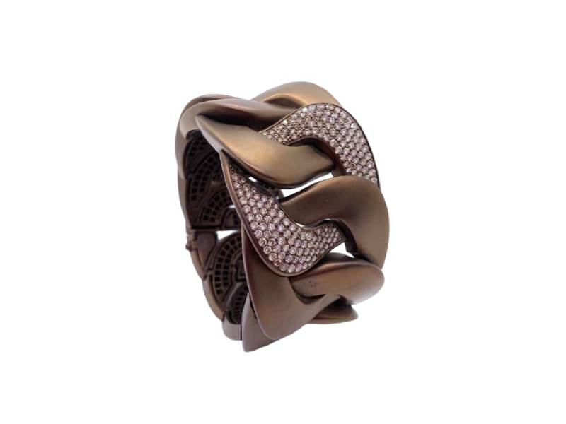 TITANIUM BRACELET WITH BROWN DIAMONDS MAGNIFICA ANTEO BRMIDIBWTIT