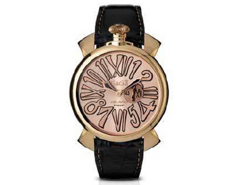 OROLOGIO UOMO QUARZO ACCIAIO/PELLE GAGA’ MILANO 5085.2