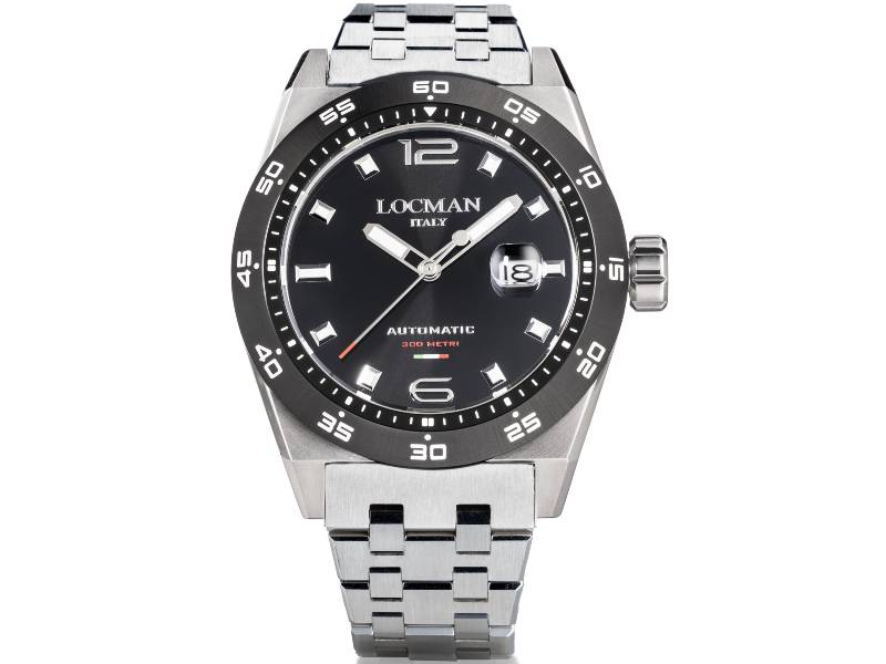 AUTOMATIC MEN’S WATCH STEEL /STEEL STEALTH 3000MT LOCMAN 0220A01A-0KBKNKB0