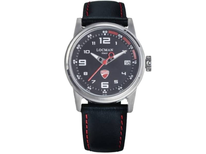 MEN’S WATCH QUARTZ STEEL/LEATHER DUCATI LOCMAN D106A01S-00BKRPKR