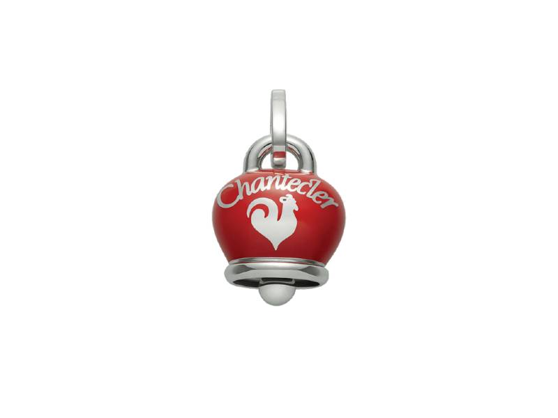 SILVER PENDANT BIG CAMPANELLA (BELL) WITH RED ENAMEL ET VOILA ‘CHANTECLER 36410