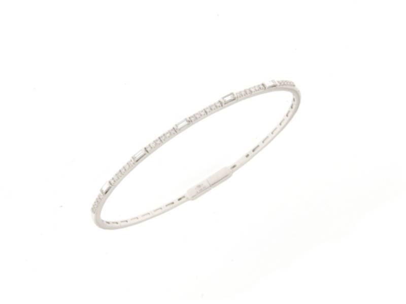 BRACCIALE SEMIRIGIDO ORO BIANCO E DIAMANTI JUNIORB P13209/B