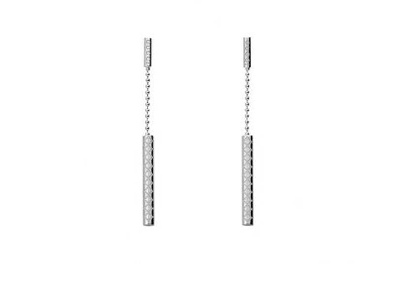 ORECCHINI PENDENTI ORO BIANCO DIAMANTISSIMA GUCCI YBD27276100100