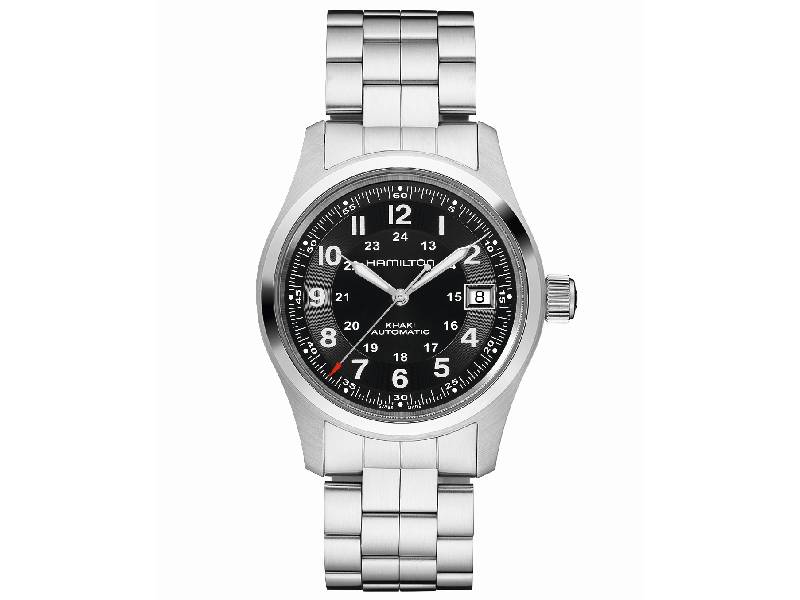 OROLOGIO UOMO ACCIAIO/ACCIAIO AUTOMATICO KHAKI FIELD HAMILTON H70455133
