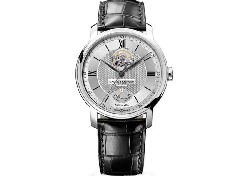 OROLOGIO AUTOMATICO ACCIAIO/PELLE RISERVA DI CARICA CLASSIMA BAUME & MERCIER M0A08869