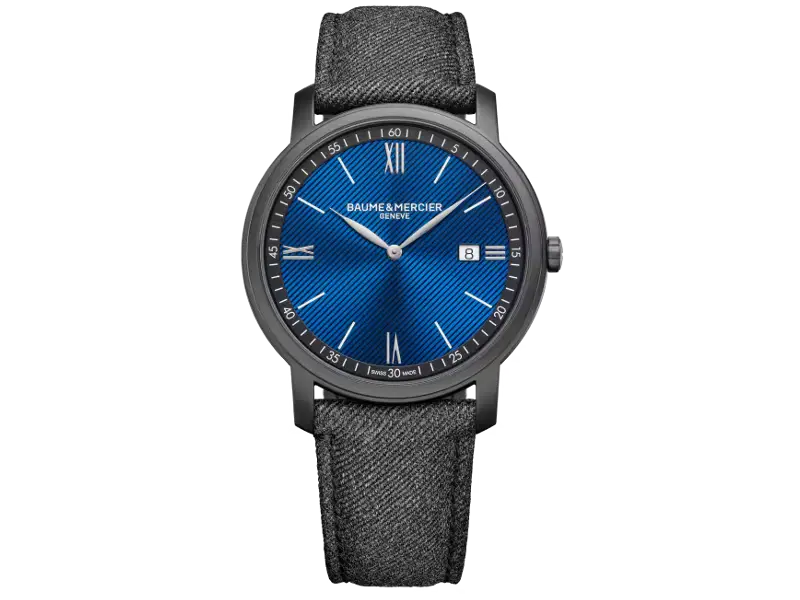 OROLOGIO UOMO QUARZO ACCIAIO-ADLC/TESSUTO CLASSIMA BAUME & MERCIER M0A10780