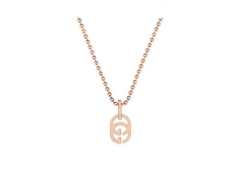 GIROCOLLO IN ORO ROSA 18KT GG RUNNING GUCCI YBB35712000200U