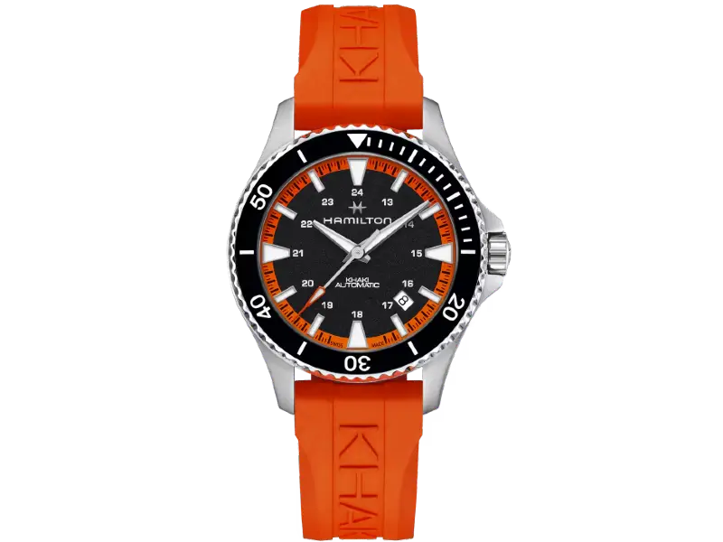 MEN’S AUTOMATIC WATCH STEEL/RUBBER KHAKI SCUBA HAMILTON H82395331