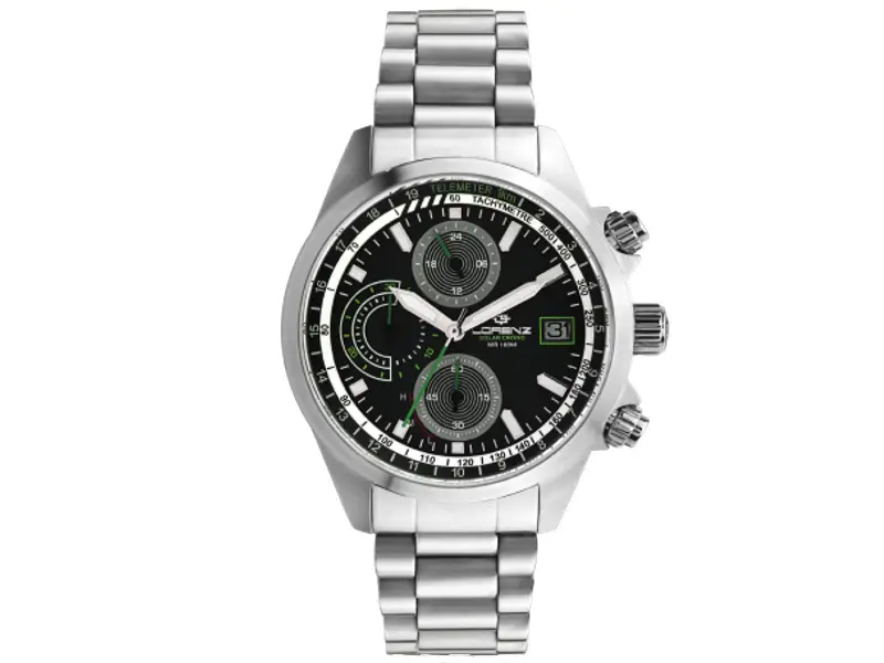 MEN’S QUARTZ WATCH STEEL/STEEL SOLAR CRONO LORENZ 030253CC