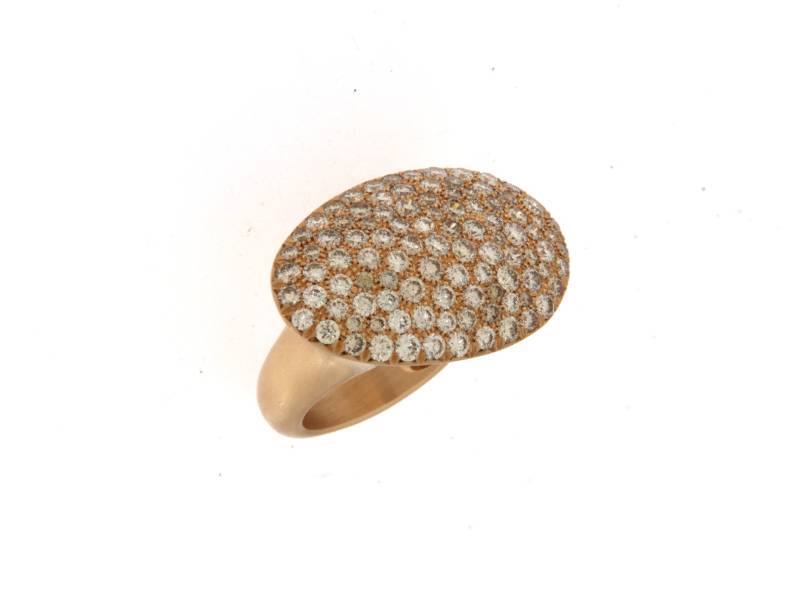 18KT ROSE GOLD RING WITH BROWN DIAMONDS PAVE’ FANI GA01955BW