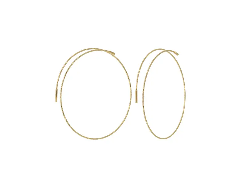 ORECCHINI A CERCHIO IN ORO GIALLO ANGEL MAGICWIRE 34/OG