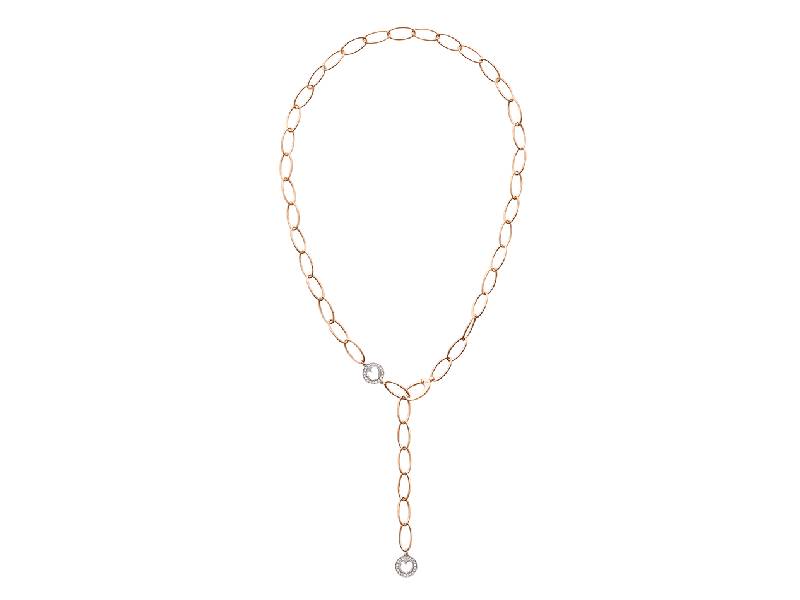 CATENA MAGLIE OVALI ORO ROSA E DIAMANTI ACCESSORI CHANTECLER 39628/39629/39630