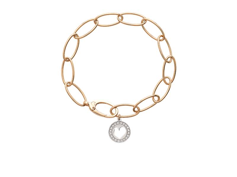 18KT  GOLD BRACELET IN WHITE GOLD WITH A DIAMOND ELEMENT ACCESSORI CHANTECLER 39631/39632/39633
