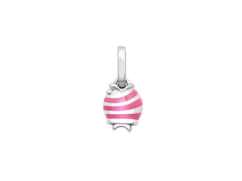 SILVER PENDANT “CAMPANELLA” FISH WITH PINK ENAMEL ET VOILA’ CHANTECLER 42431