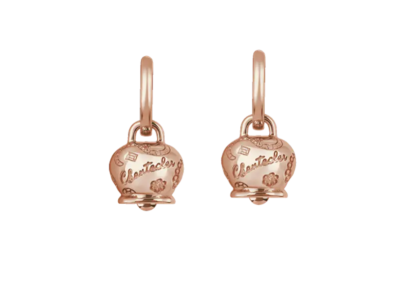 ORECCHINI CAMPANELLA MEDI ORO ROSA 9 KT SUAMEN CHANTECLER 30202