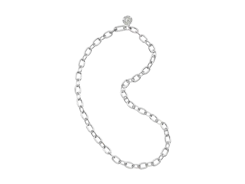 CATENA IN ARGENTO A MAGLIE OVALI CON LOGO CHANTECLER ET VOILA’ CHANTECLER 42975