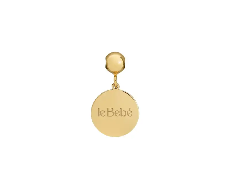 CHARM TARGHETTA TONDA IN ORO GIALLO I TESORINI POP LE BEBE’ LBB972