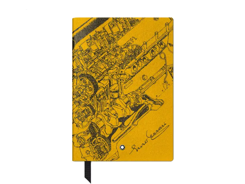 BLOCCO NOTE A RIGHE 146 GREAT CHARACTERS ENZO FERRARI GIALLO MODENA MONTBLANC 134717