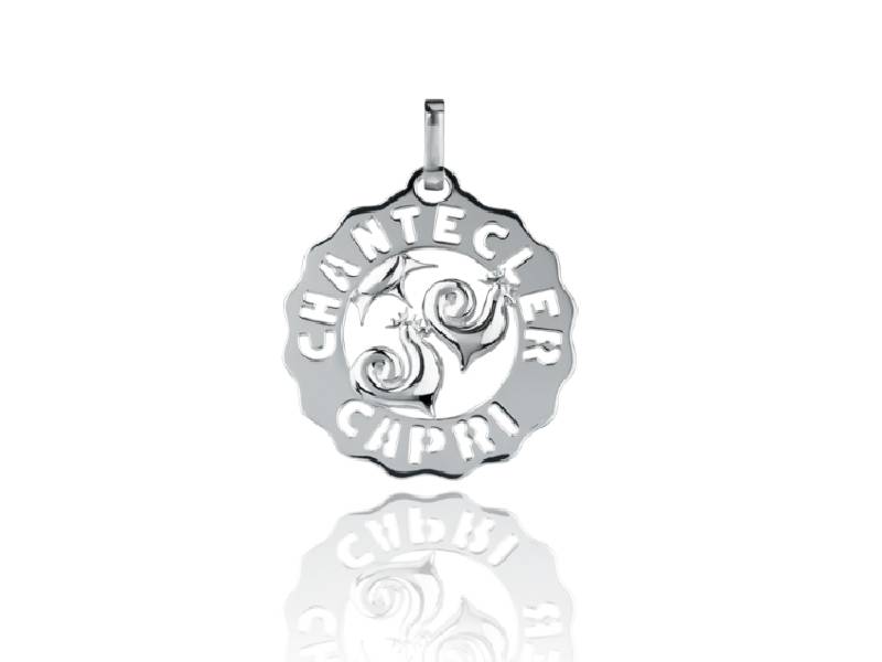 SILVER SMALL LOGO ROOSTERS AND SUN CHARM ET VOILA’ CHANTECLER 38913