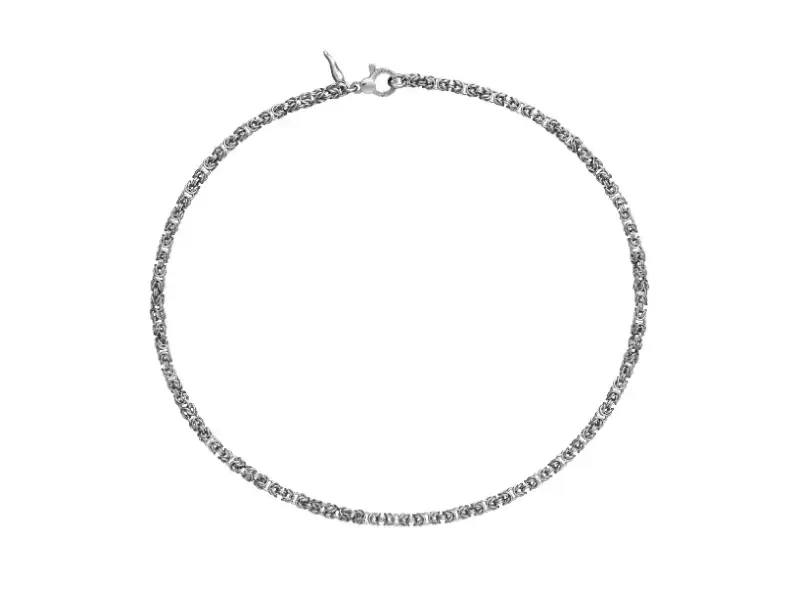 GIROCOLLO IN ARGENTO MAGLIA BIZANTINA MINI MINI GIOVANNI RASPINI 12322